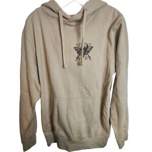 SCW Skull and Moth Hooded Sweatshirt, NWOT, Small